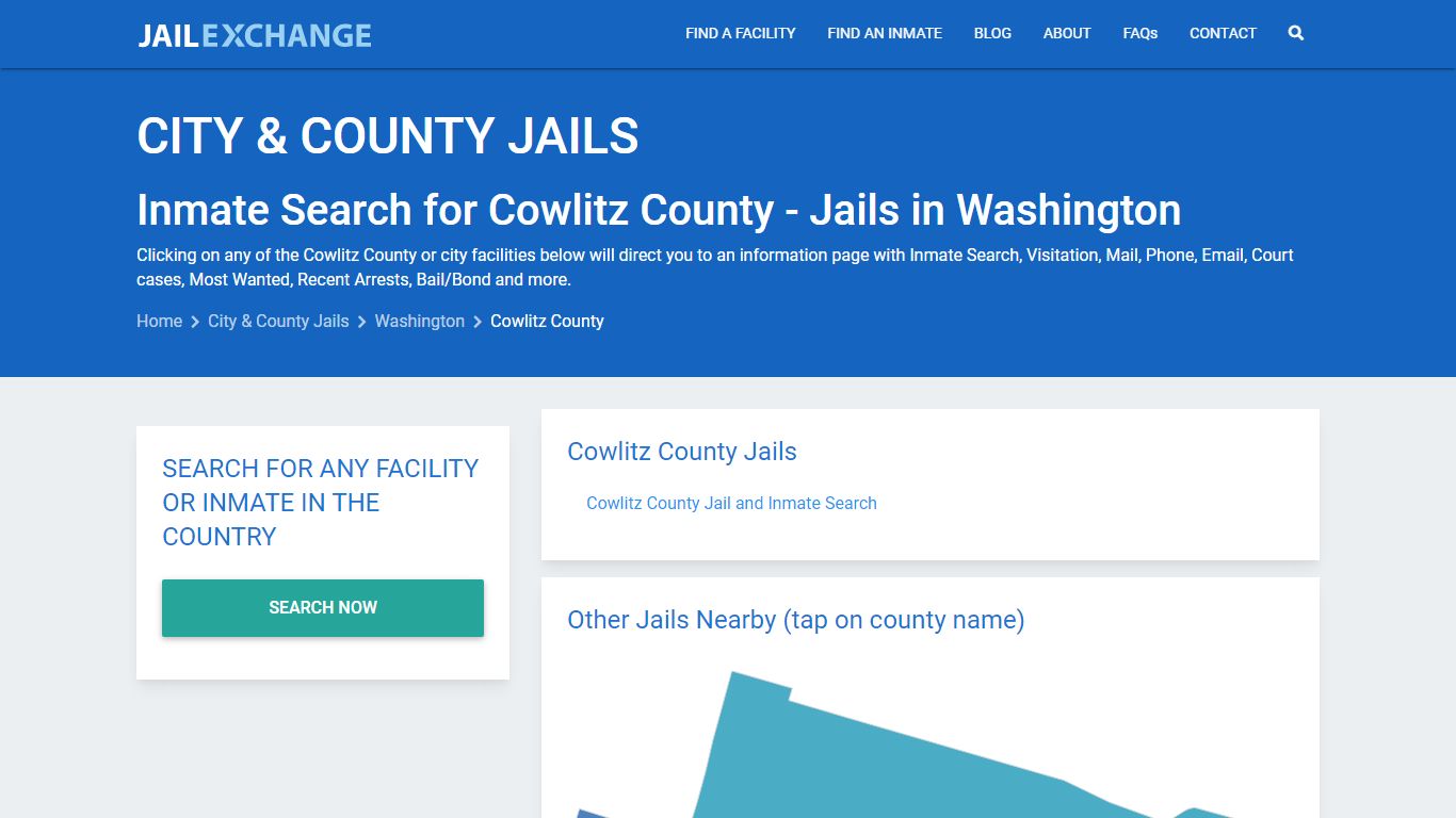 Inmate Search for Cowlitz County | Jails in Washington - Jail Exchange